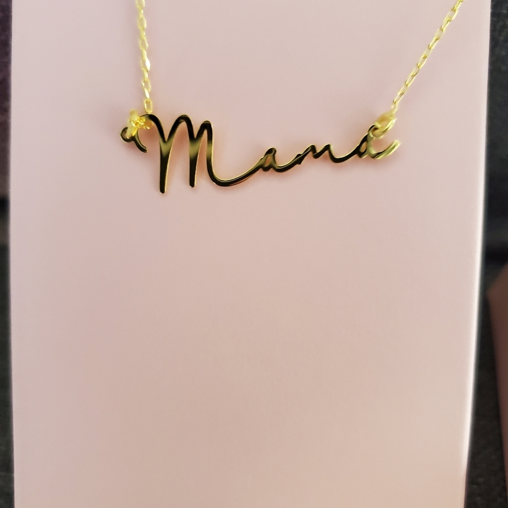 Mama Initial Necklace - Picture 7 of 9